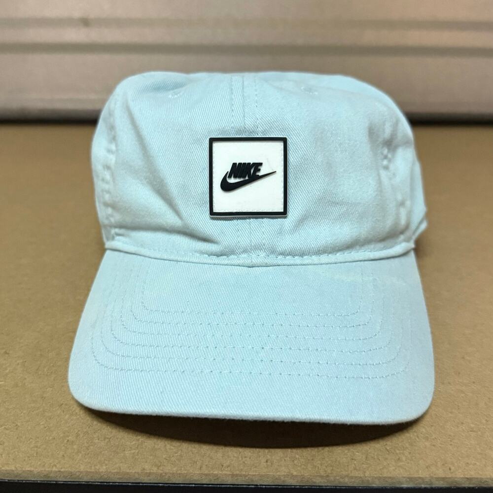 Nike Light Blue Cotton Strapback Dad Hat Logo Patch Kids Youth Unisex